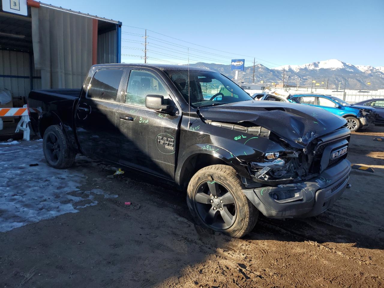 2019 RAM 1500 VIN 1C6RR7LG5KS640072 Copart auction photo, front end damage thumbnail 4