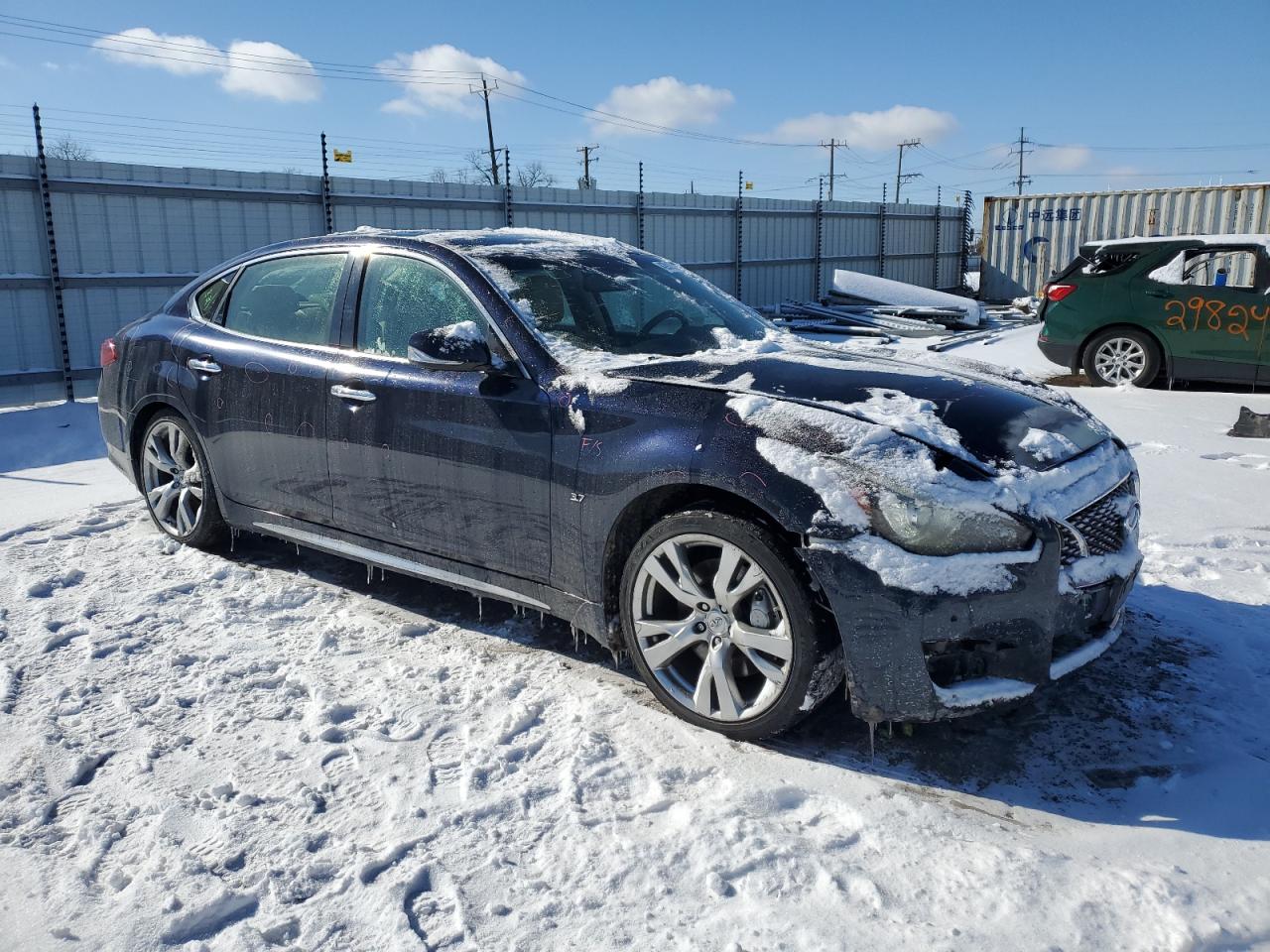 2017 Infiniti Q70 VIN JN1BY1PP0HM170506 Copart auction photo, front end damage thumbnail 4