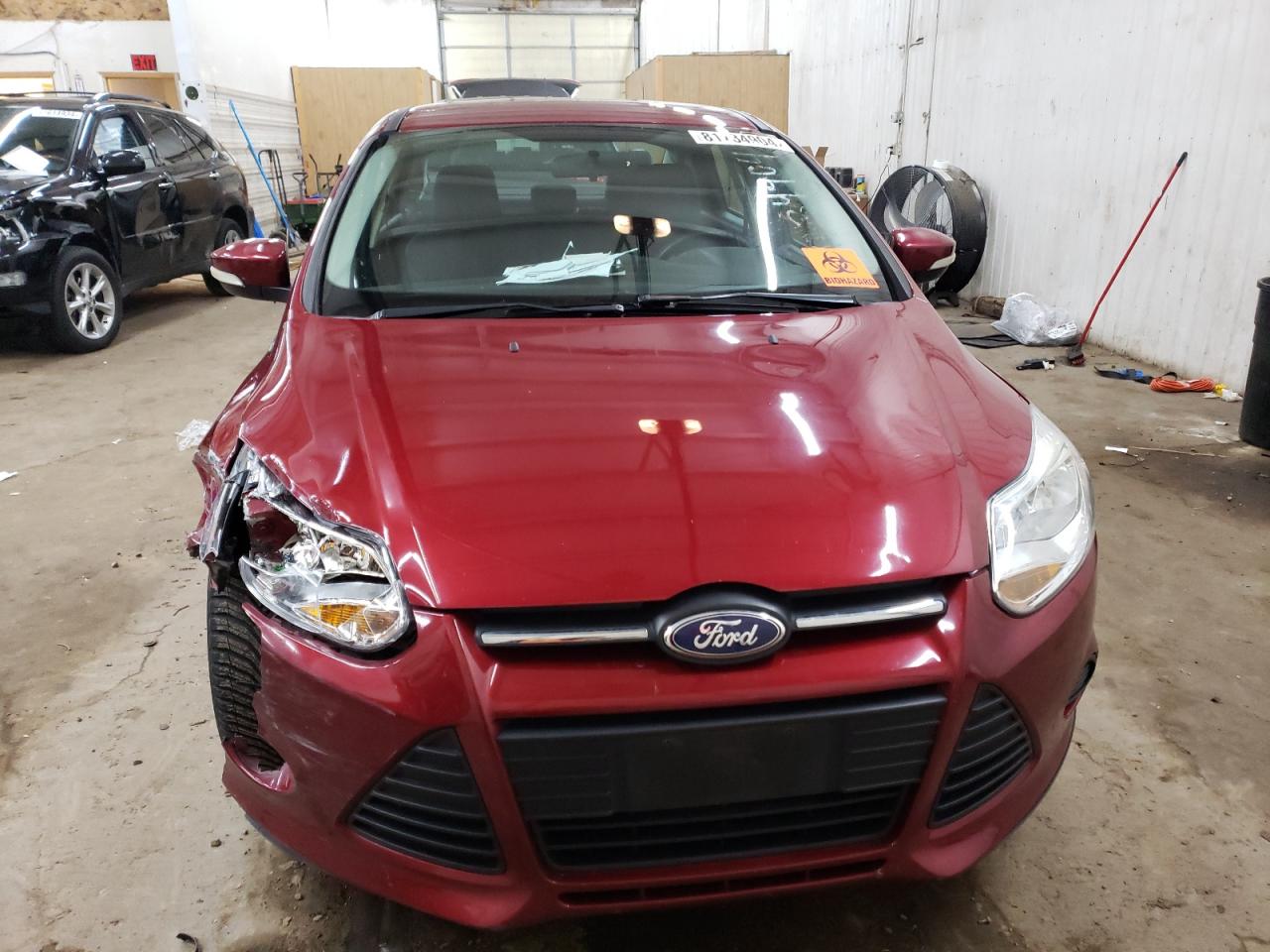 2014 Ford Focus VIN 1FADP3F25EL373926 Copart auction photo, front end damage thumbnail 5