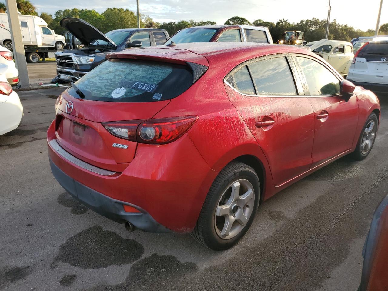 2016 Mazda 3 VIN 3MZBM1K77GM289329 Copart auction photo, water/flood damage thumbnail 3