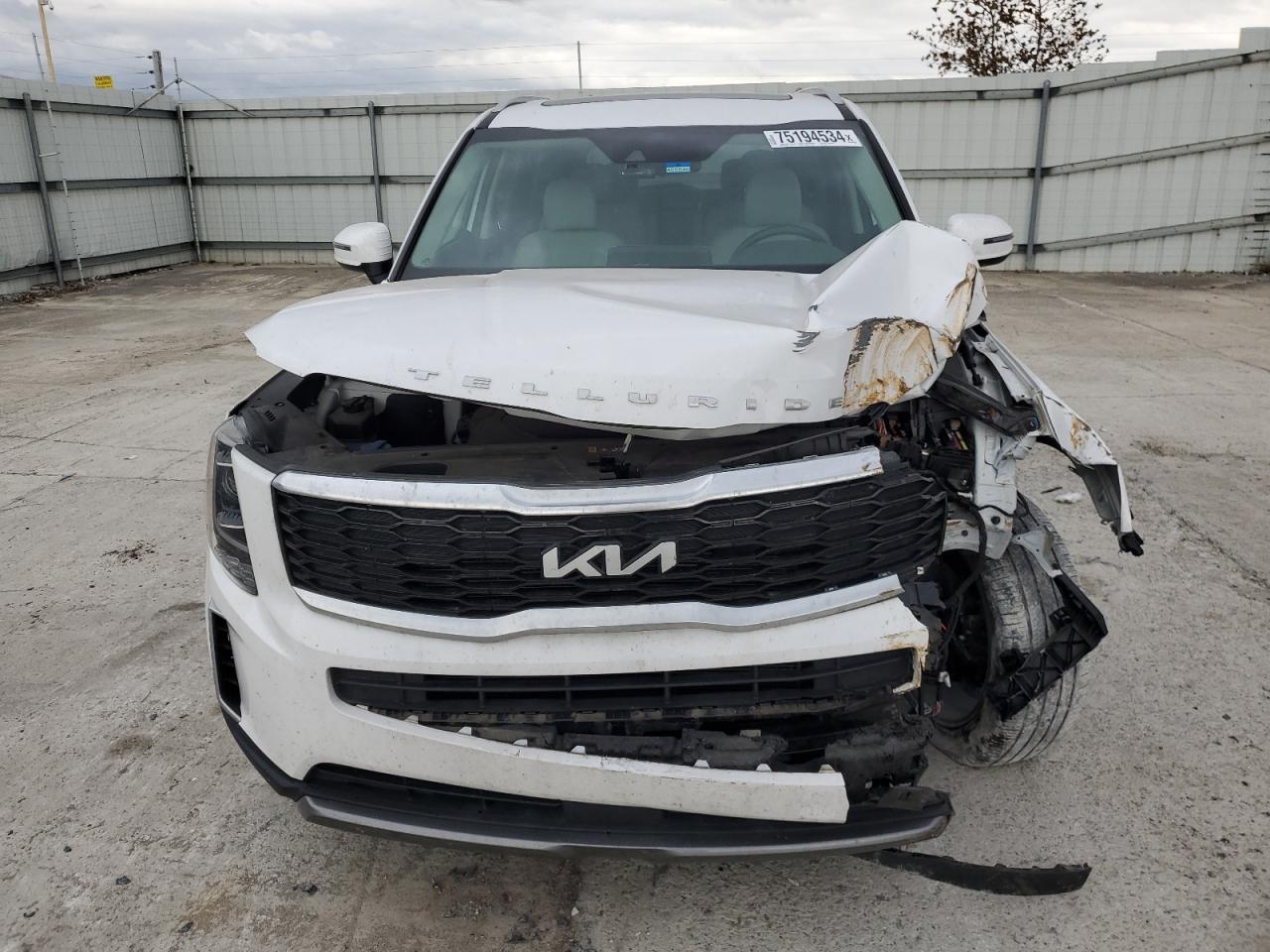 2022 KIA Telluride VIN 5XYP64HC3NG292764 Copart auction photo, front end damage thumbnail 5