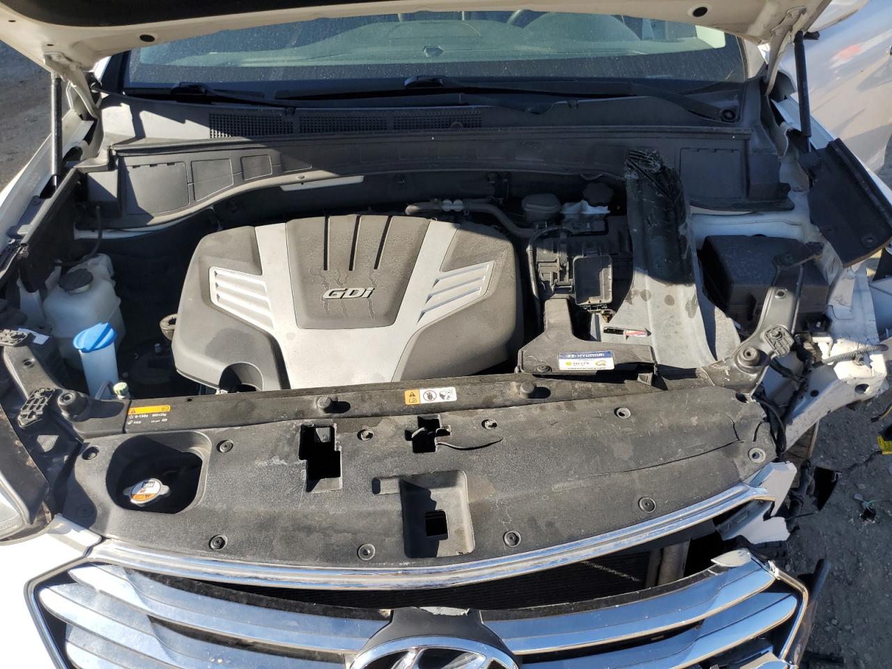 2013 Hyundai Santa Fe VIN KM8SN4HF5DU029286 Copart auction photo, front end damage thumbnail 12