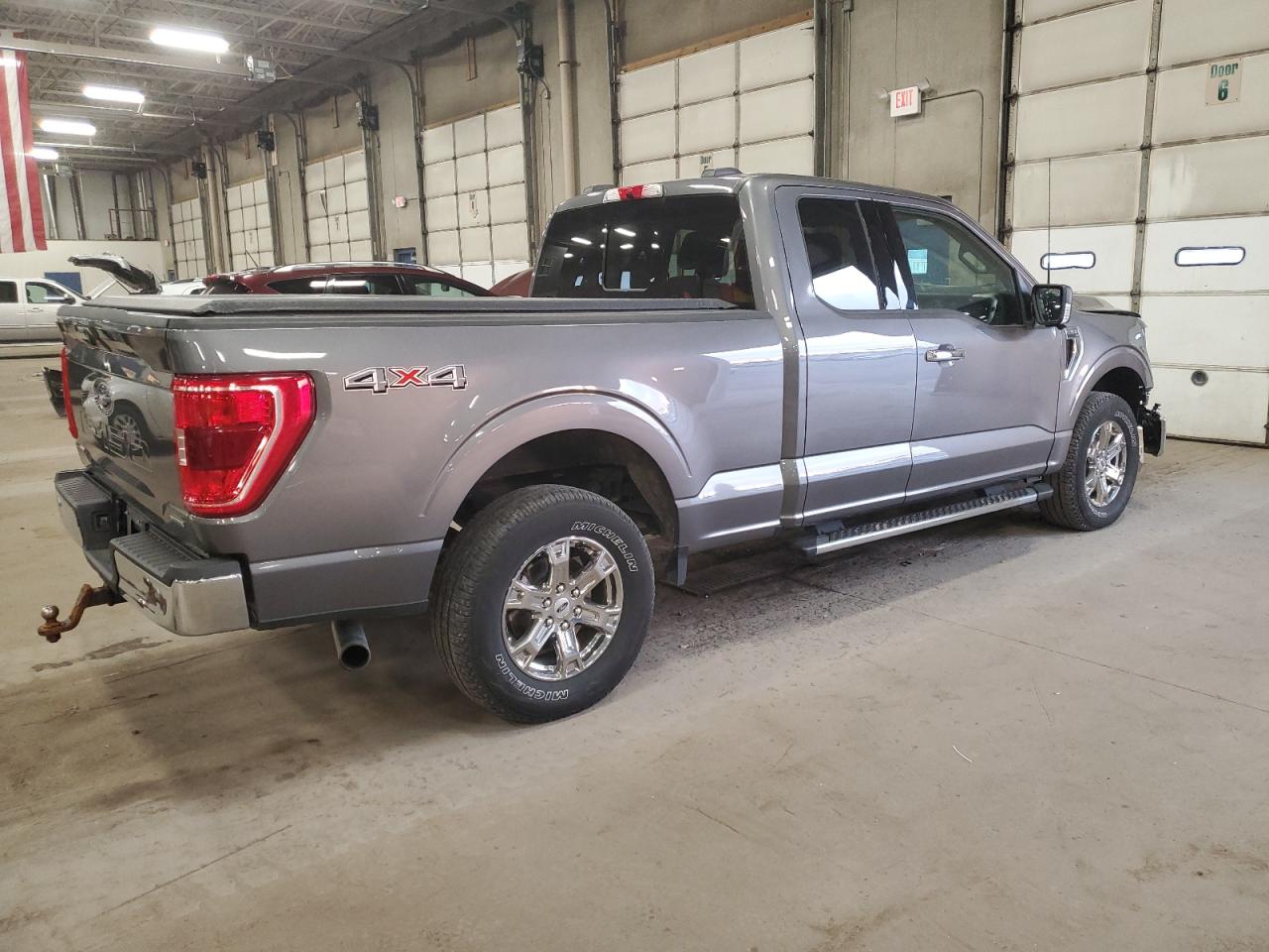 2021 Ford F-150 VIN 1FTEX1EP0MFC32825 Copart auction photo, front end / rear end damage thumbnail 3
