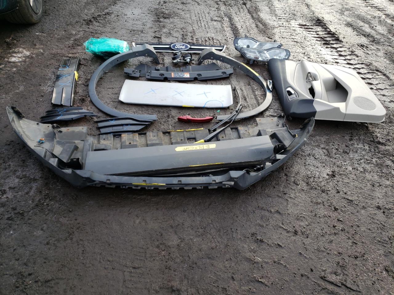 2016 Ford Escape VIN 1FMCU9JX9GUC48375 Copart auction photo, side / front end damage thumbnail 13