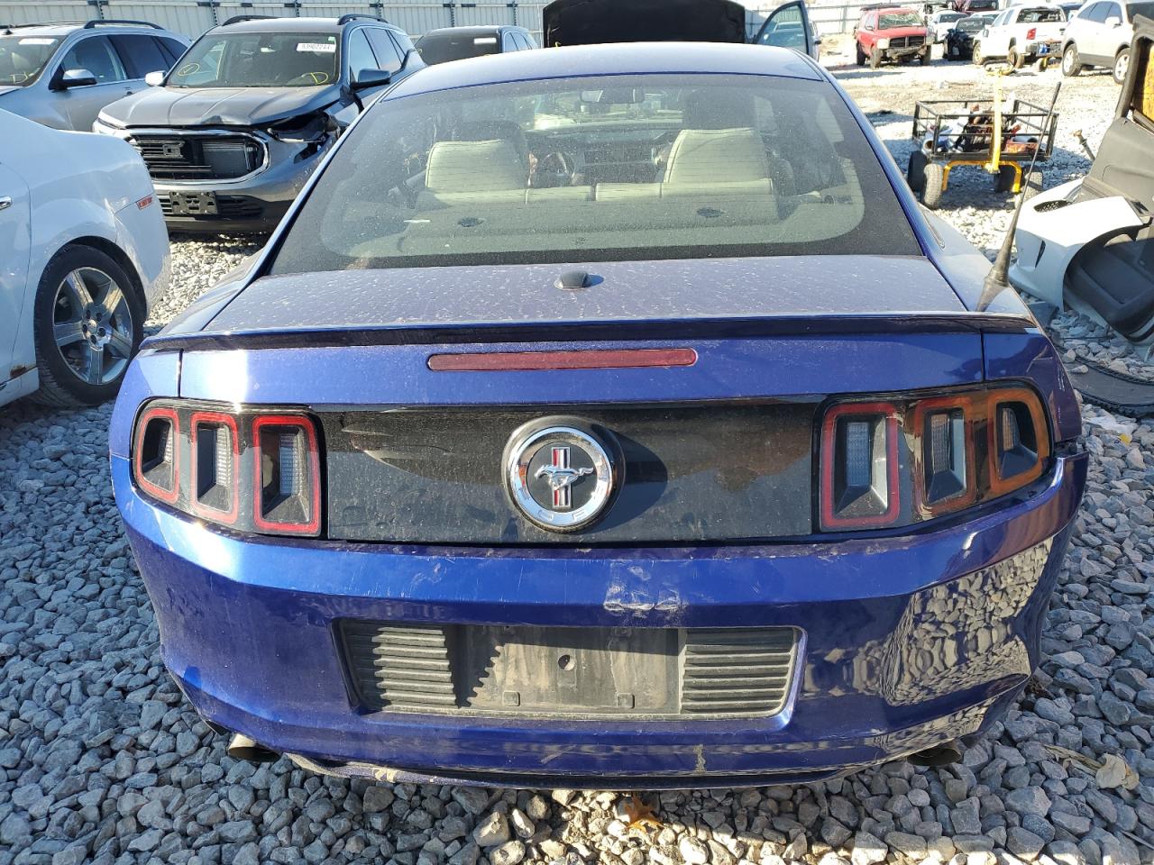 2013 Ford Mustang VIN 1ZVBP8AM9D5257071 Copart auction photo, side damage thumbnail 6