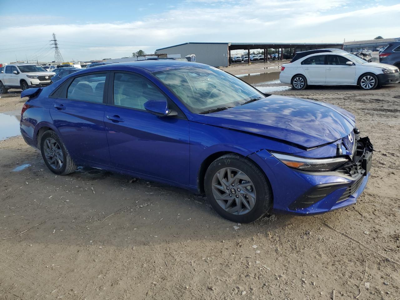 2024 Hyundai Elantra VIN KMHLM4DG7RU791564 Copart auction photo, rear end / front end damage thumbnail 4