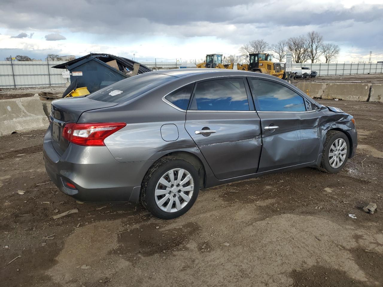 2017 Nissan Sentra VIN 3N1AB7APXHY235741 Copart auction photo, side damage thumbnail 3