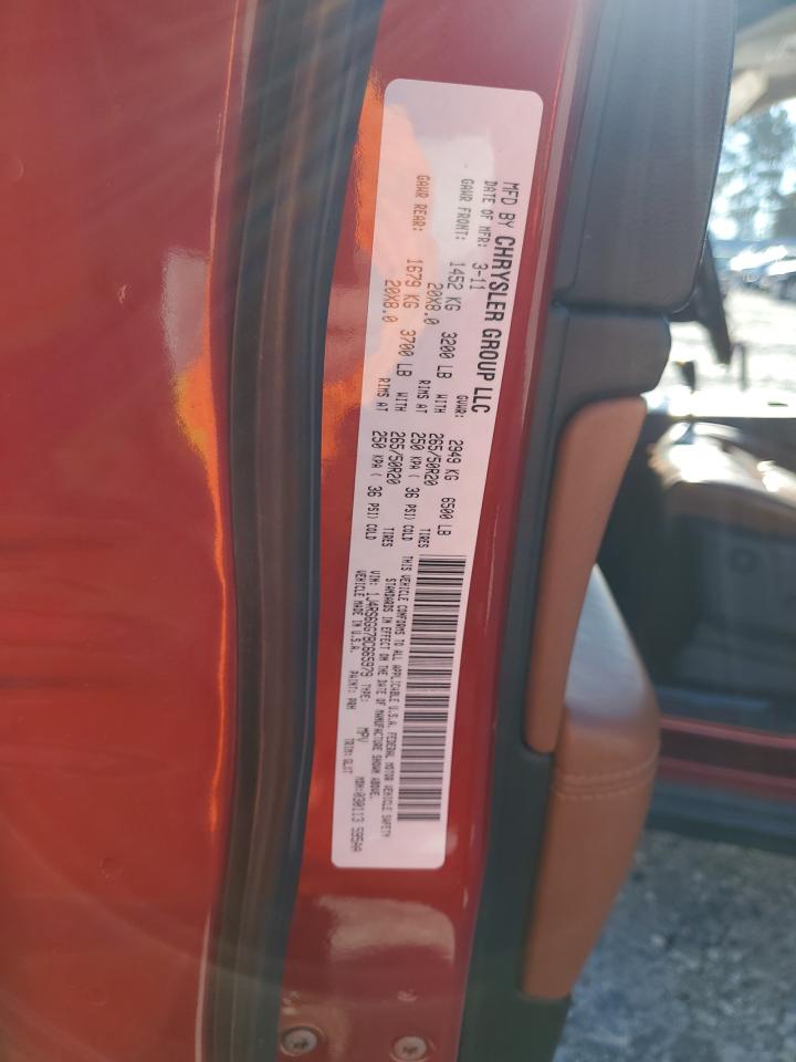 2011 Jeep Grand Cherokee VIN 1J4RS6GG7BC665979 Copart auction photo, front end damage thumbnail 13