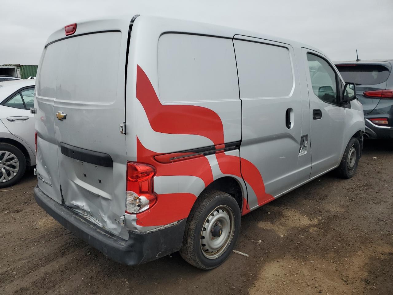 2015 Chevrolet Express VIN 3N63M0YN9FK702429 Copart auction photo, front end / rear end damage thumbnail 3