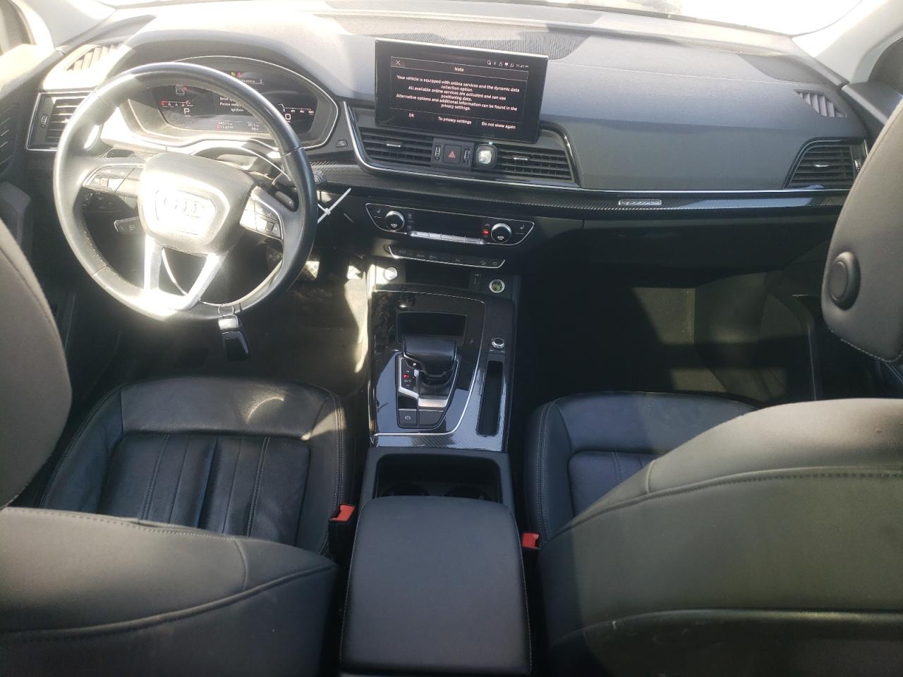 2021 Audi Q5 VIN WA1BAAFY7M2017746 Copart auction photo, front end damage thumbnail 8