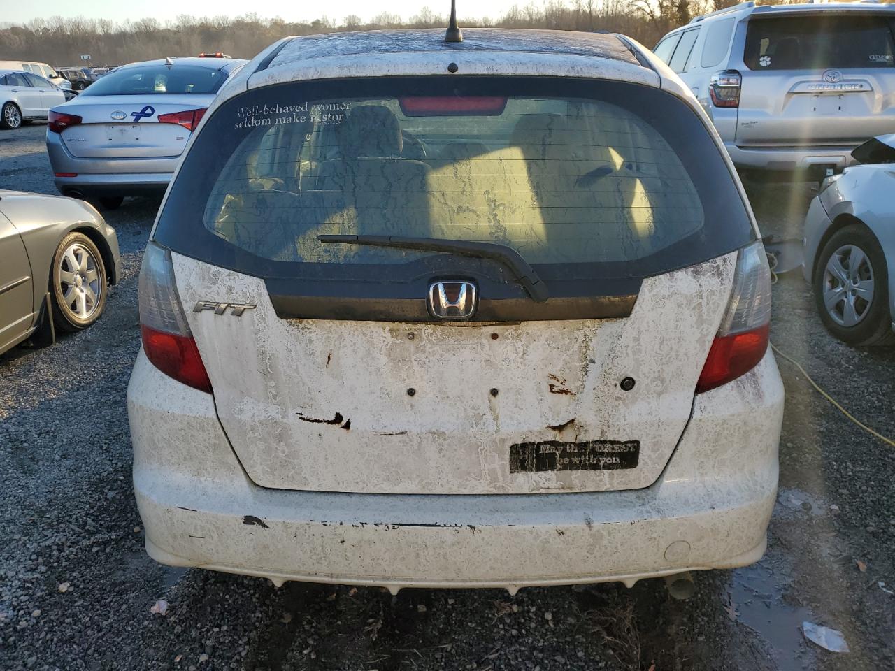 2009 Honda Fit VIN JHMGE87299S070800 Copart auction photo, mechanical damage thumbnail 6