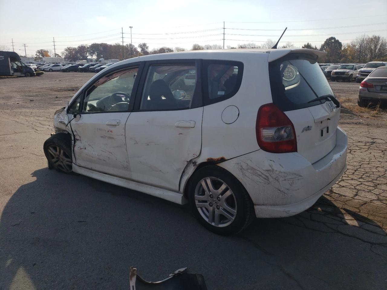 2007 Honda Fit VIN JHMGD38657S028144 Copart auction photo, all over damage thumbnail 2