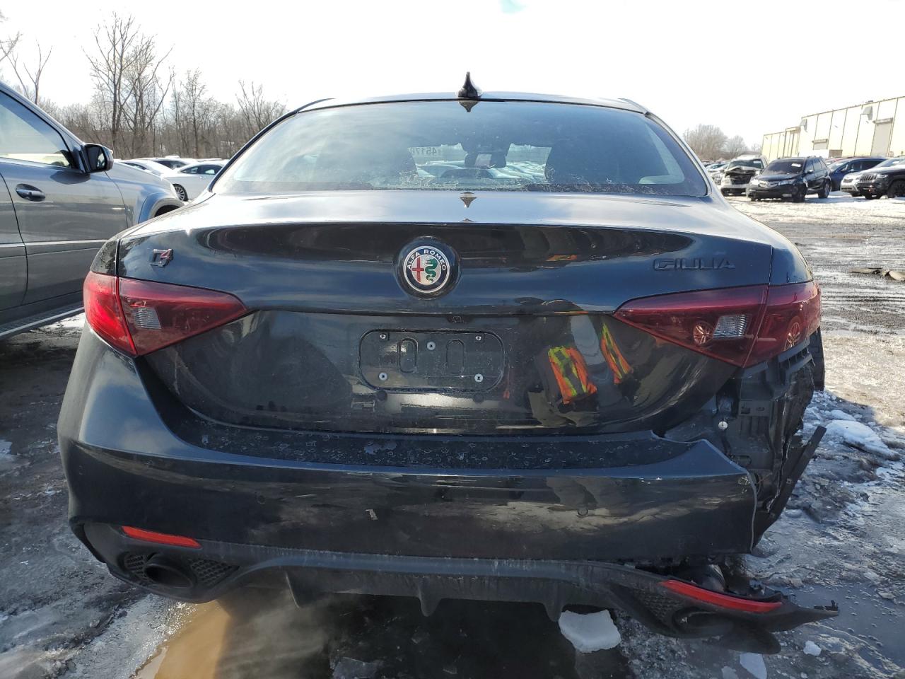 2020 Alfa Romeo Giulia VIN ZARFANBN9L7639167 Copart auction photo, front end / rear end damage thumbnail 6