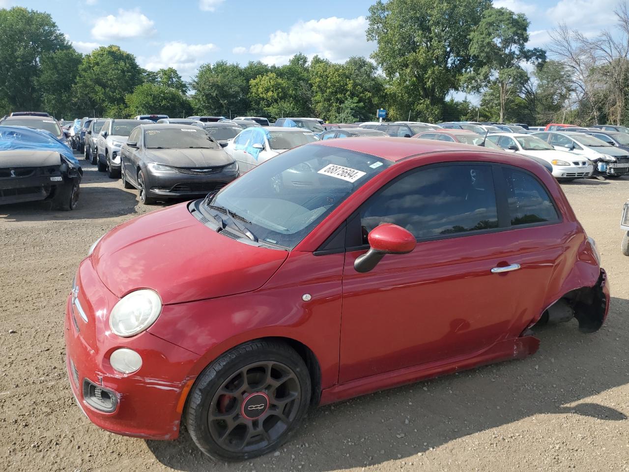 2012 Fiat 500 VIN 3C3CFFBR0CT109970