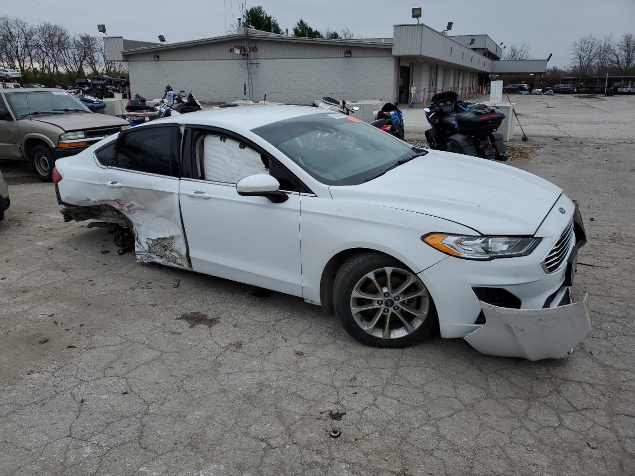 2019 Ford Fusion VIN 3FA6P0H76KR210019 Copart auction photo, all over damage thumbnail 4
