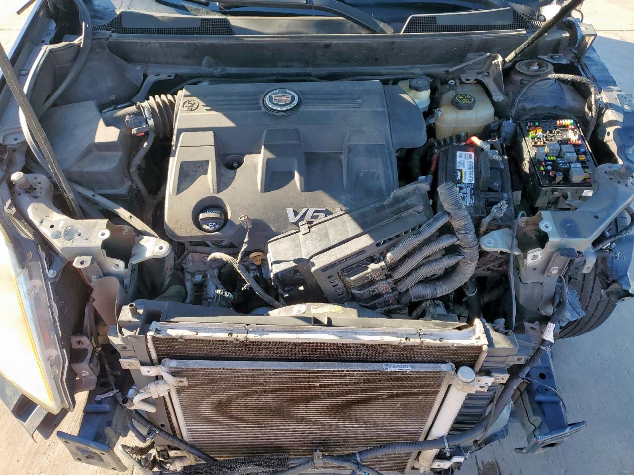 2014 Cadillac SRX VIN 3GYFNAE36ES630474 Copart auction photo, front end damage thumbnail 12