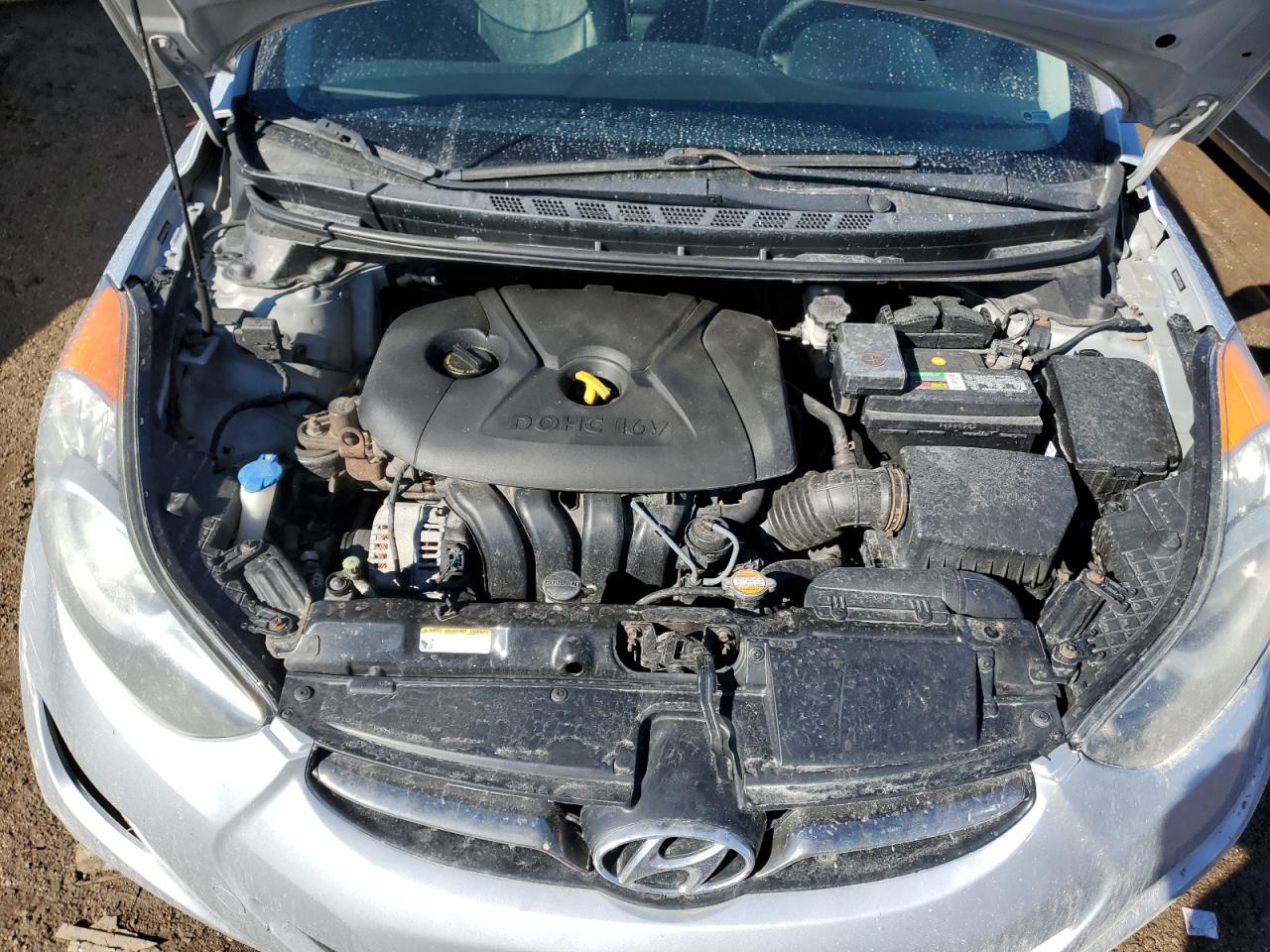 2012 Hyundai Elantra VIN 5NPDH4AE5CH123361 Copart auction photo, front end / minor dent/scratches damage thumbnail 11
