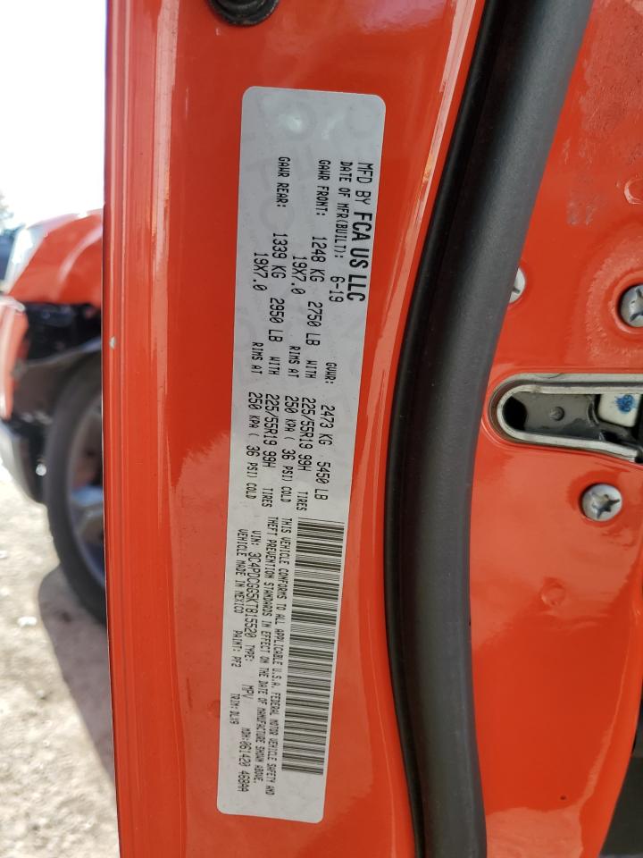 2019 Dodge Journey VIN 3C4PDCGG5KT815520 Copart auction photo, front end / undercarriage damage thumbnail 15