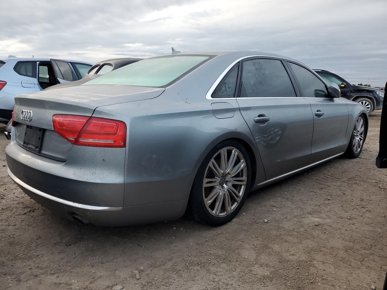 2014 Audi A8 VIN WAURGAFDXEN002266 Copart auction photo, water/flood damage thumbnail 3