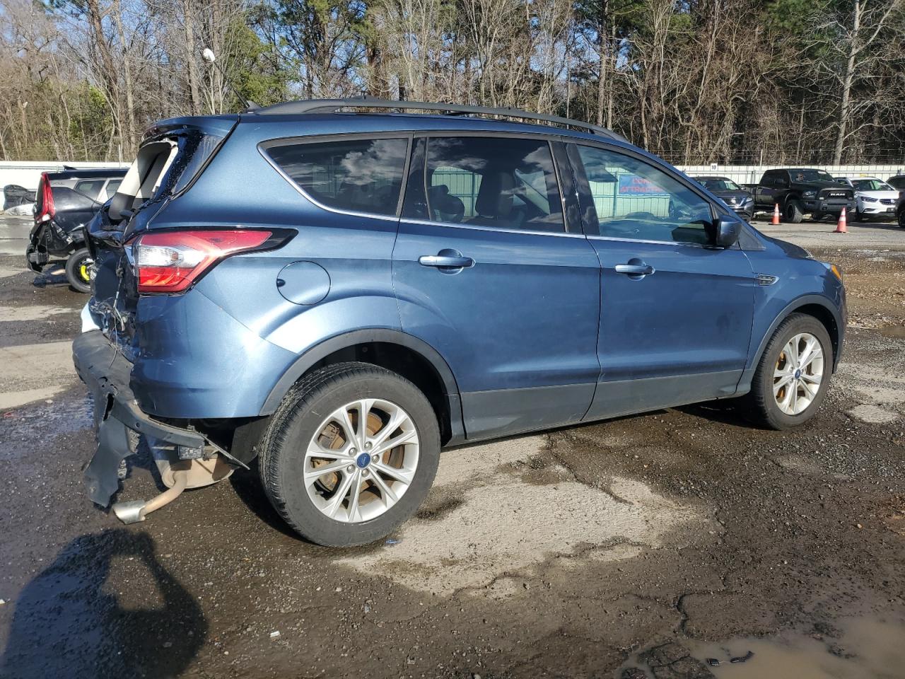 2018 Ford Escape VIN 1FMCU0HDXJUC44835 Copart auction photo, rear end damage thumbnail 3