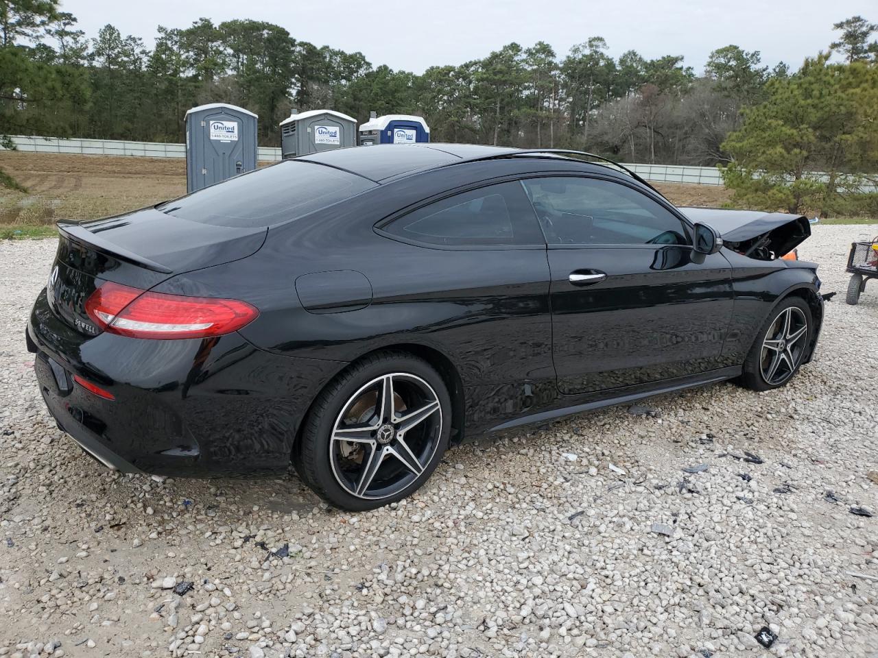 2018 Mercedes-Benz C-klasse VIN WDDWJ4JBXJF668214 Copart auction photo, front end / minor dent/scratches damage thumbnail 3