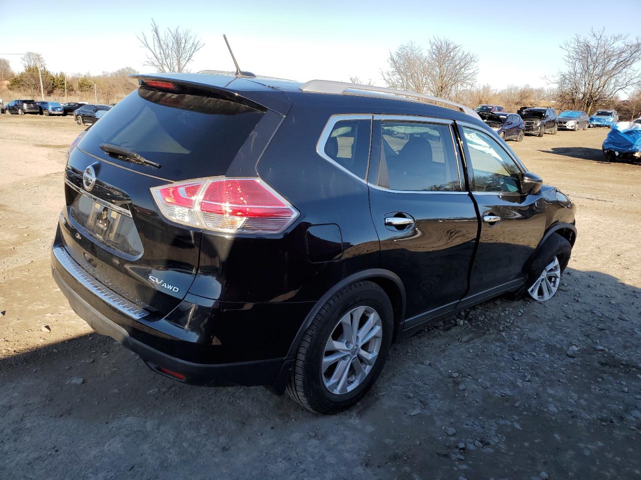 2016 Nissan Rogue VIN KNMAT2MV4GP657088 Copart auction photo, undercarriage / front end damage thumbnail 3
