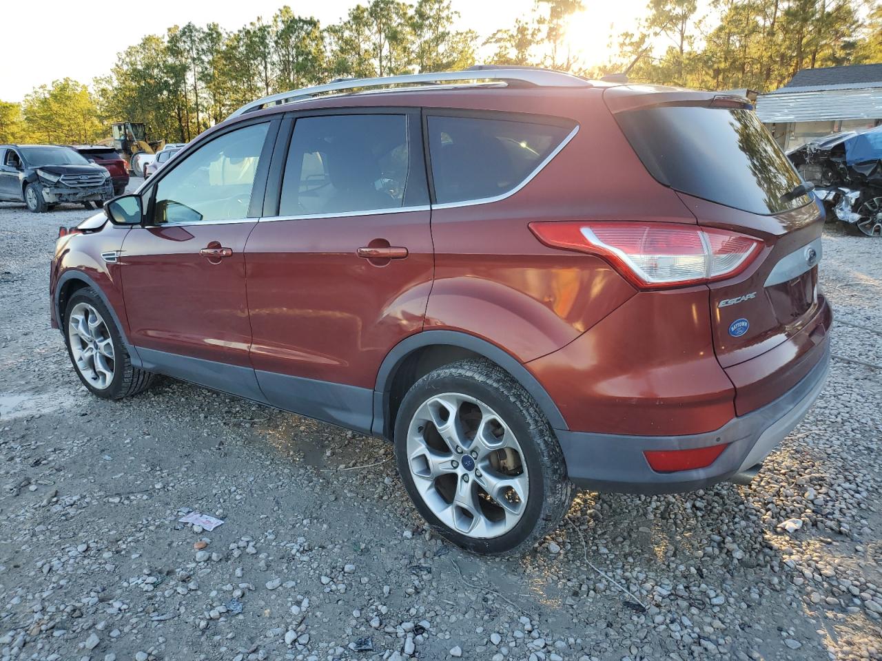 2014 Ford Escape VIN 1FMCU0J98EUC07438 Copart auction photo, front end damage thumbnail 2