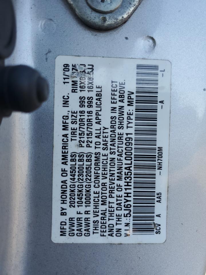 2010 Honda Element VIN 5J6YH1H35AL000991 Copart auction photo, front end damage thumbnail 15