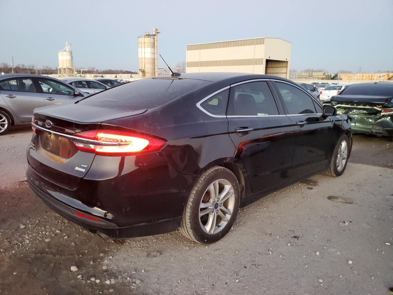 2018 Ford Fusion VIN 3FA6P0HD2JR223838 Copart auction photo, front end damage thumbnail 3