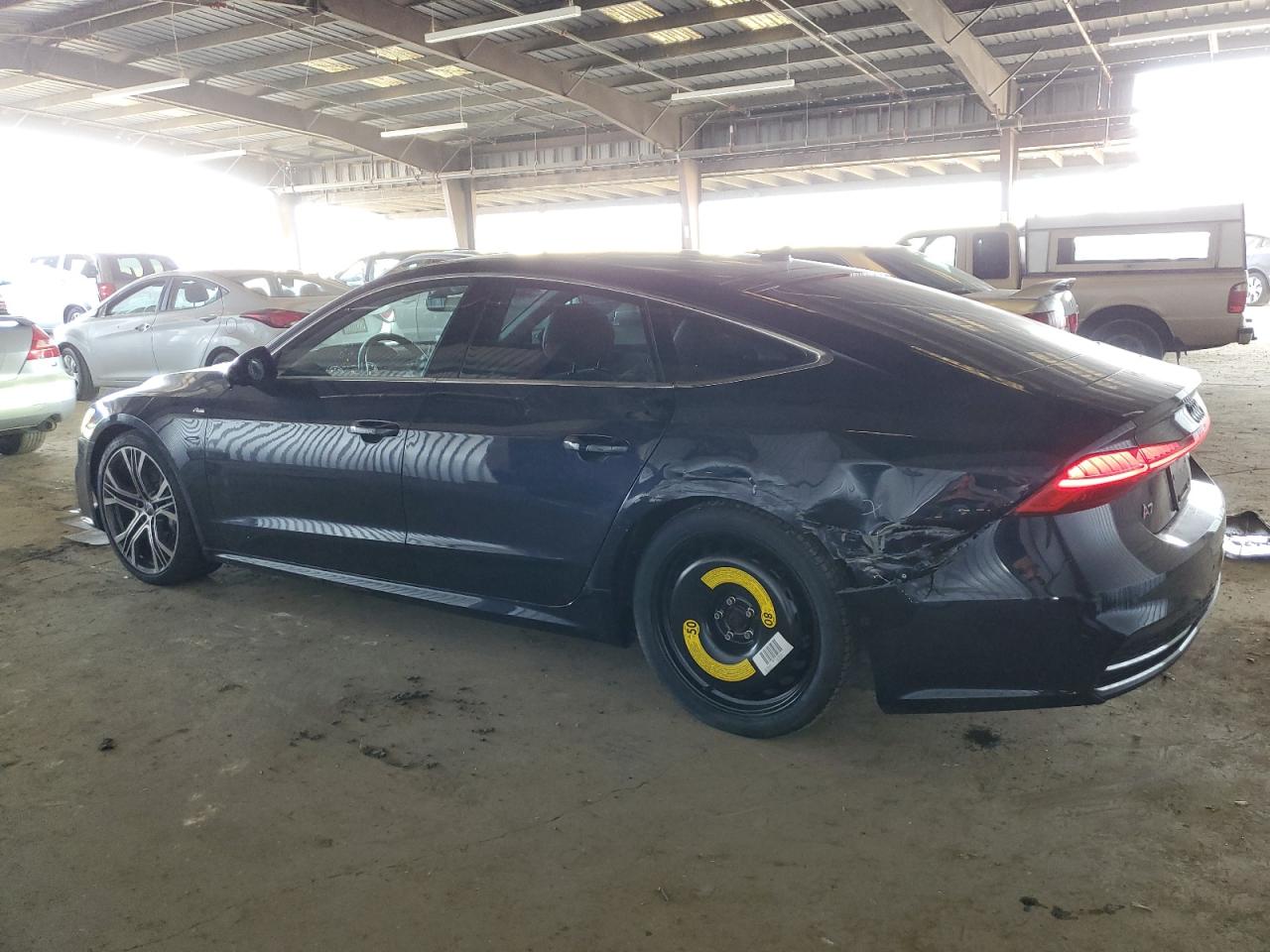 2019 Audi A7 VIN WAUV2AF25KN129823 Copart auction photo, rear end damage thumbnail 2
