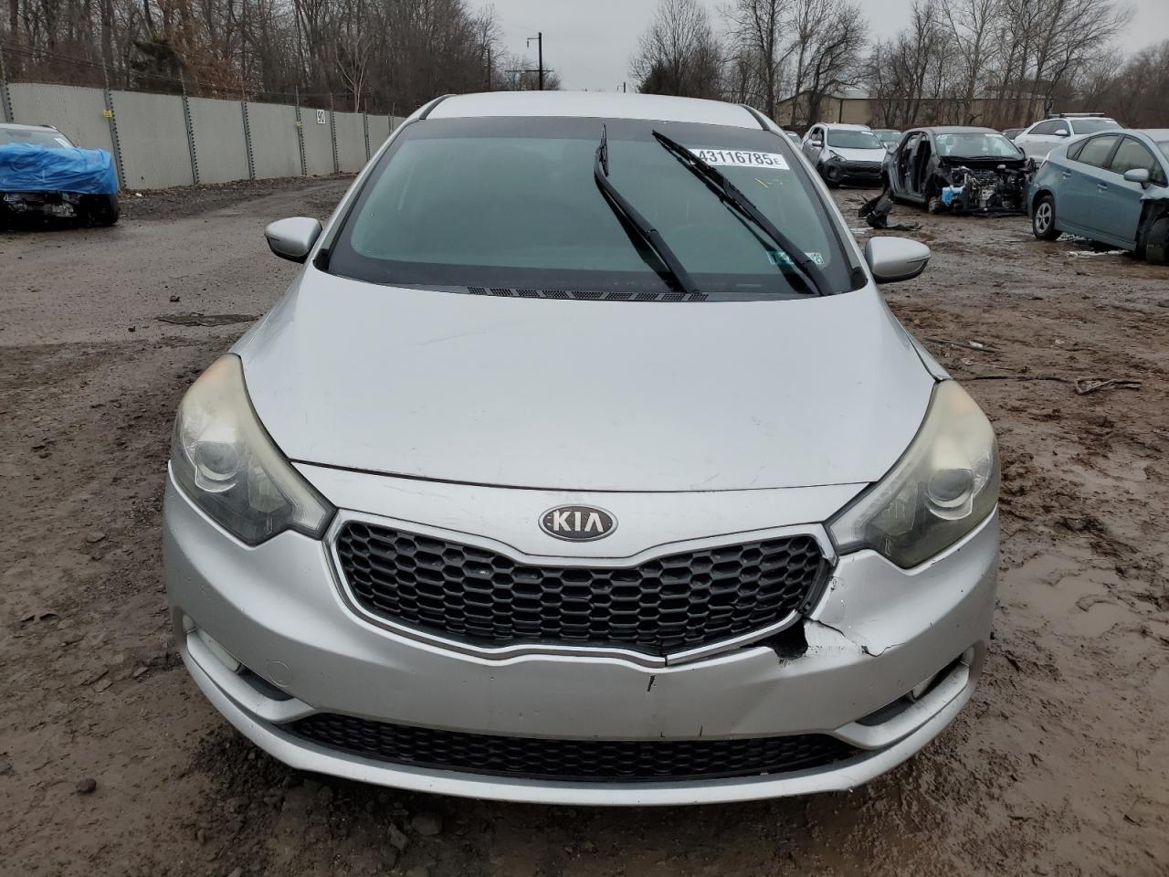 2014 KIA Forte VIN KNAFX4A82E5106149 Copart auction photo, side / rear end damage thumbnail 5