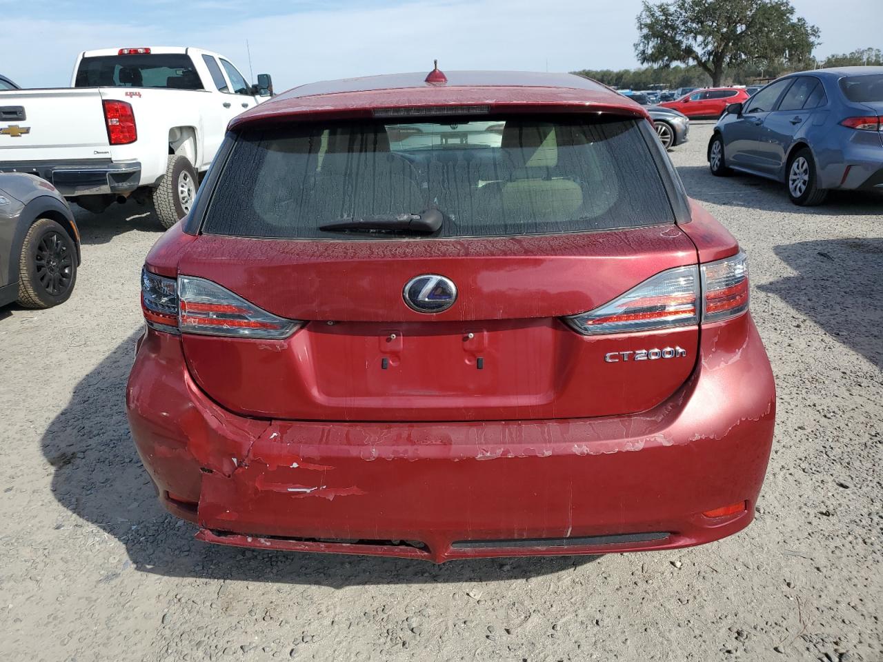 2012 Lexus CT VIN JTHKD5BHXC2086986 Copart auction photo, water/flood / rear end damage thumbnail 6