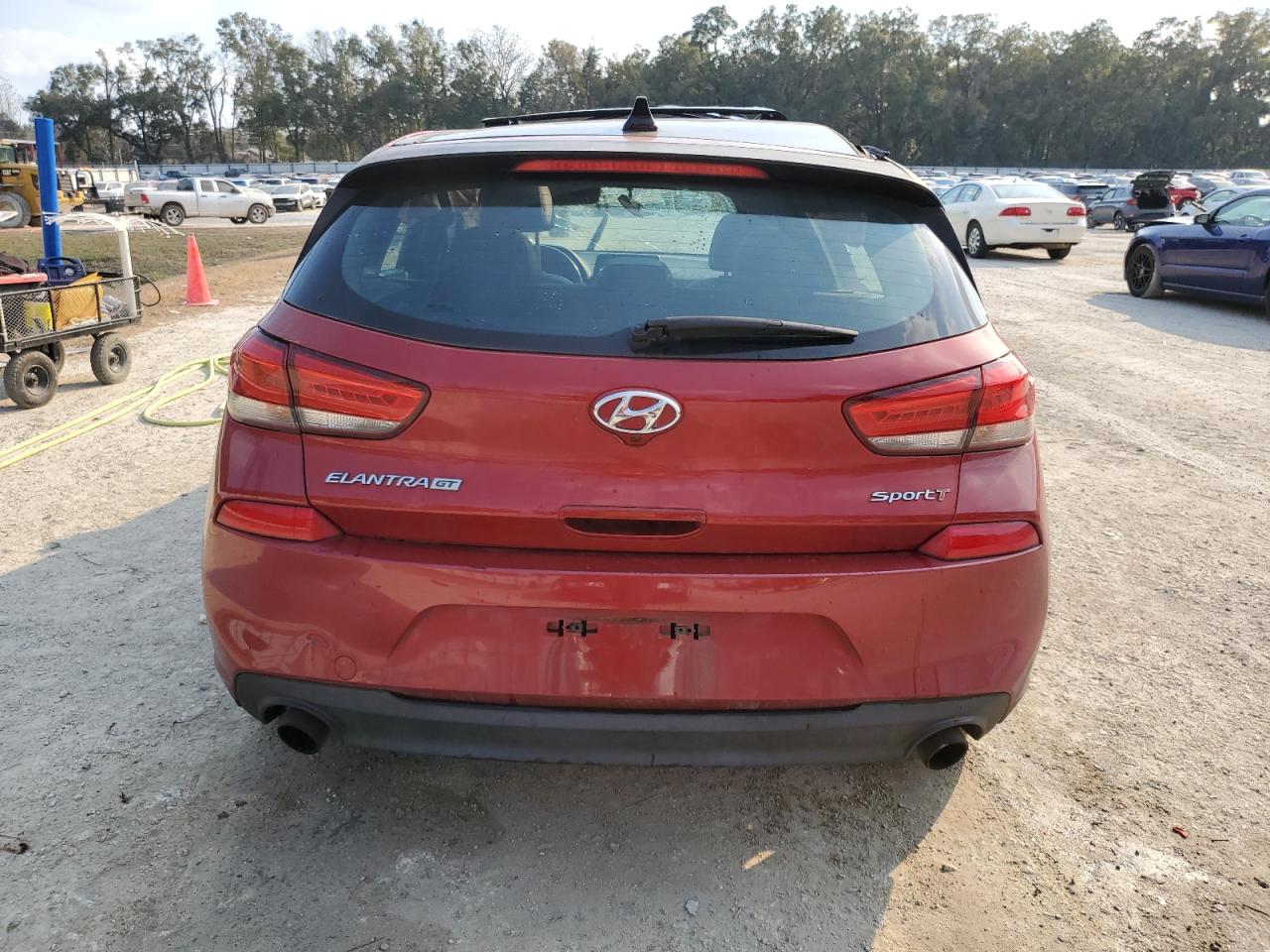 2018 Hyundai Elantra VIN KMHH55LC4JU063986 Copart auction photo, rollover damage thumbnail 6