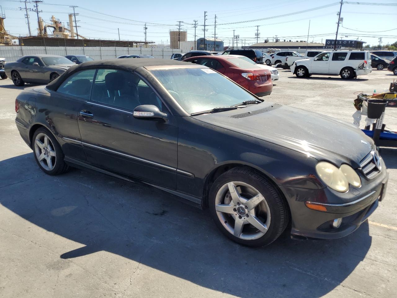 2006 Mercedes-Benz CLK-klasse VIN WDBTK75G96T063299 Copart auction photo, rear end / front end damage thumbnail 4
