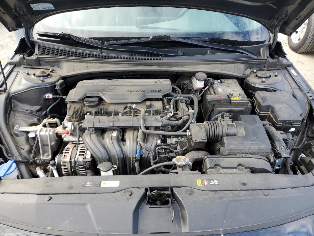 2021 Hyundai Elantra VIN KMHLS4AG8MU067840 Copart auction photo, rear end damage thumbnail 11