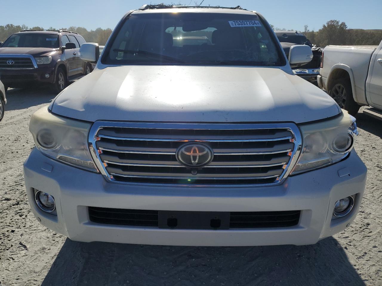 2013 Toyota Land Cruiser VIN JTMHY7AJ4D4019645 Copart auction photo, top/roof damage thumbnail 5