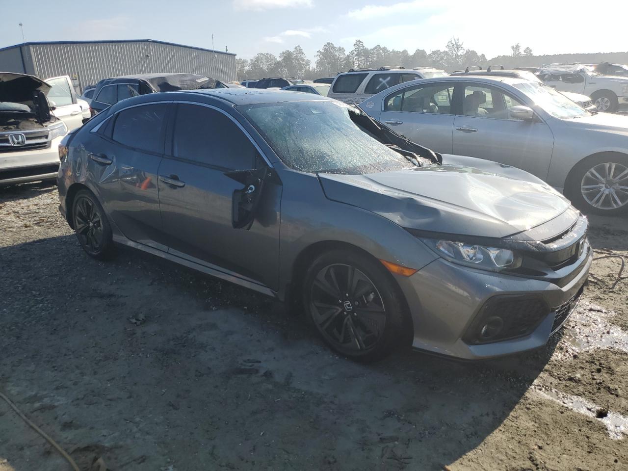2019 Honda Civic VIN SHHFK7H67KU223631 Copart auction photo, top/roof damage thumbnail 4
