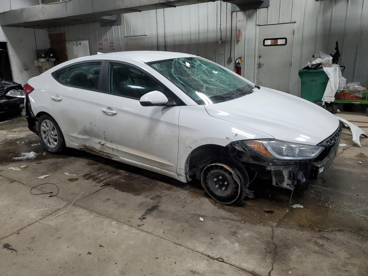 2017 Hyundai Elantra VIN 5NPD74LF1HH163131 Copart auction photo, vandalism / all over damage thumbnail 4