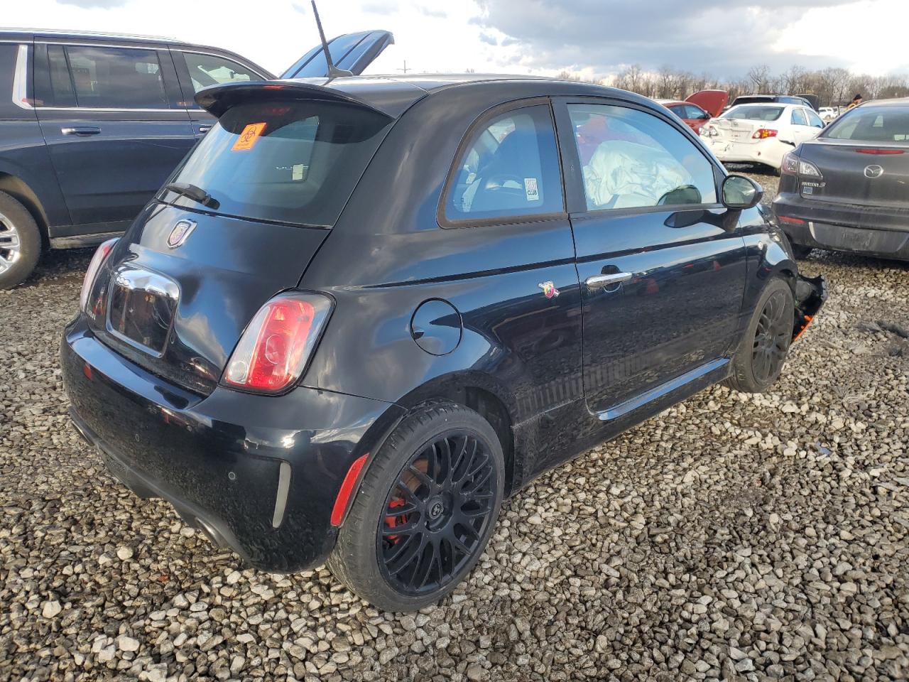 2015 Fiat 500 VIN 3C3CFFFH4FT502456 Copart auction photo, front end damage thumbnail 3