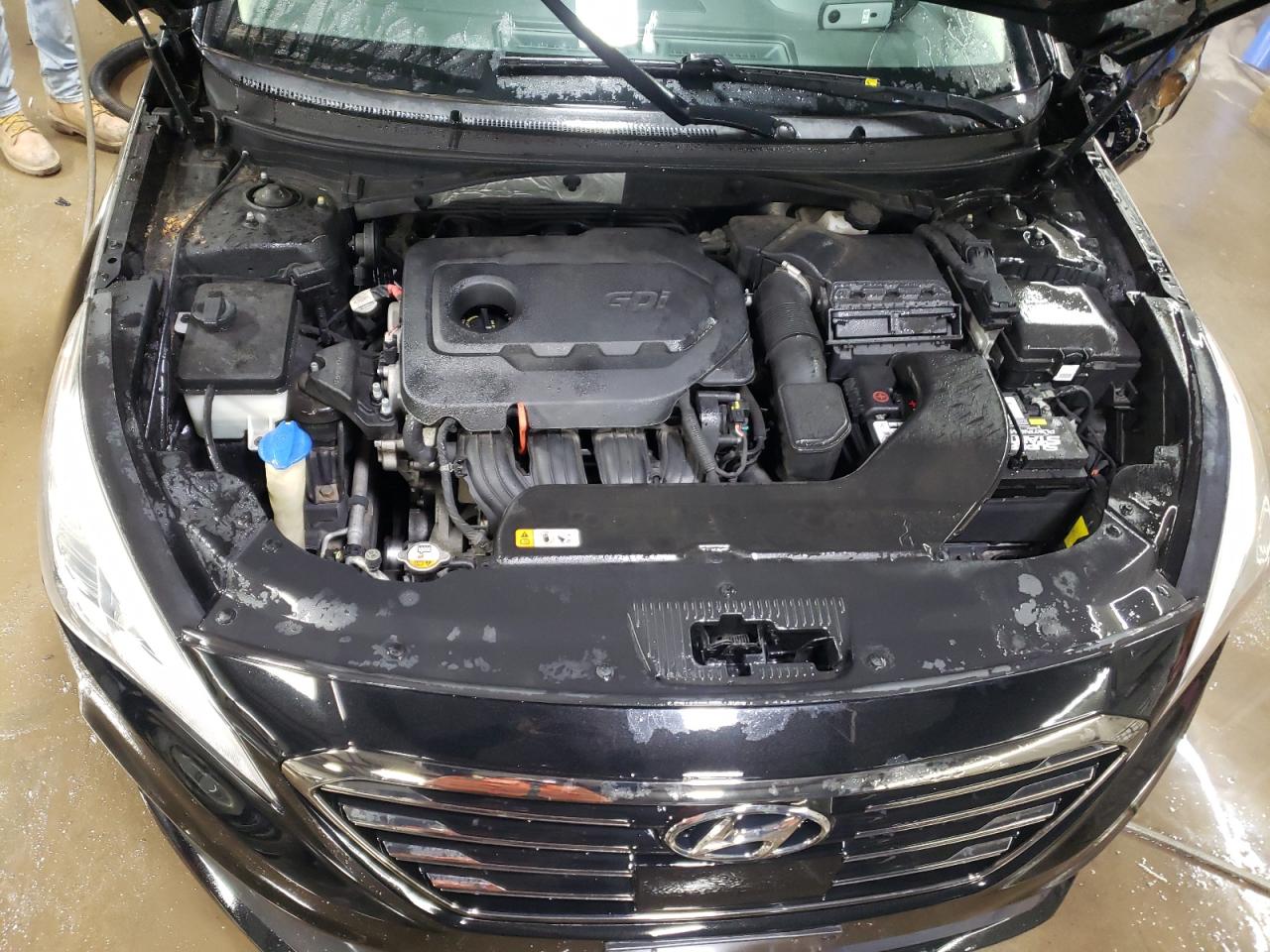 2016 Hyundai Sonata VIN 5NPE34AF3GH315668 Copart auction photo, side damage thumbnail 11