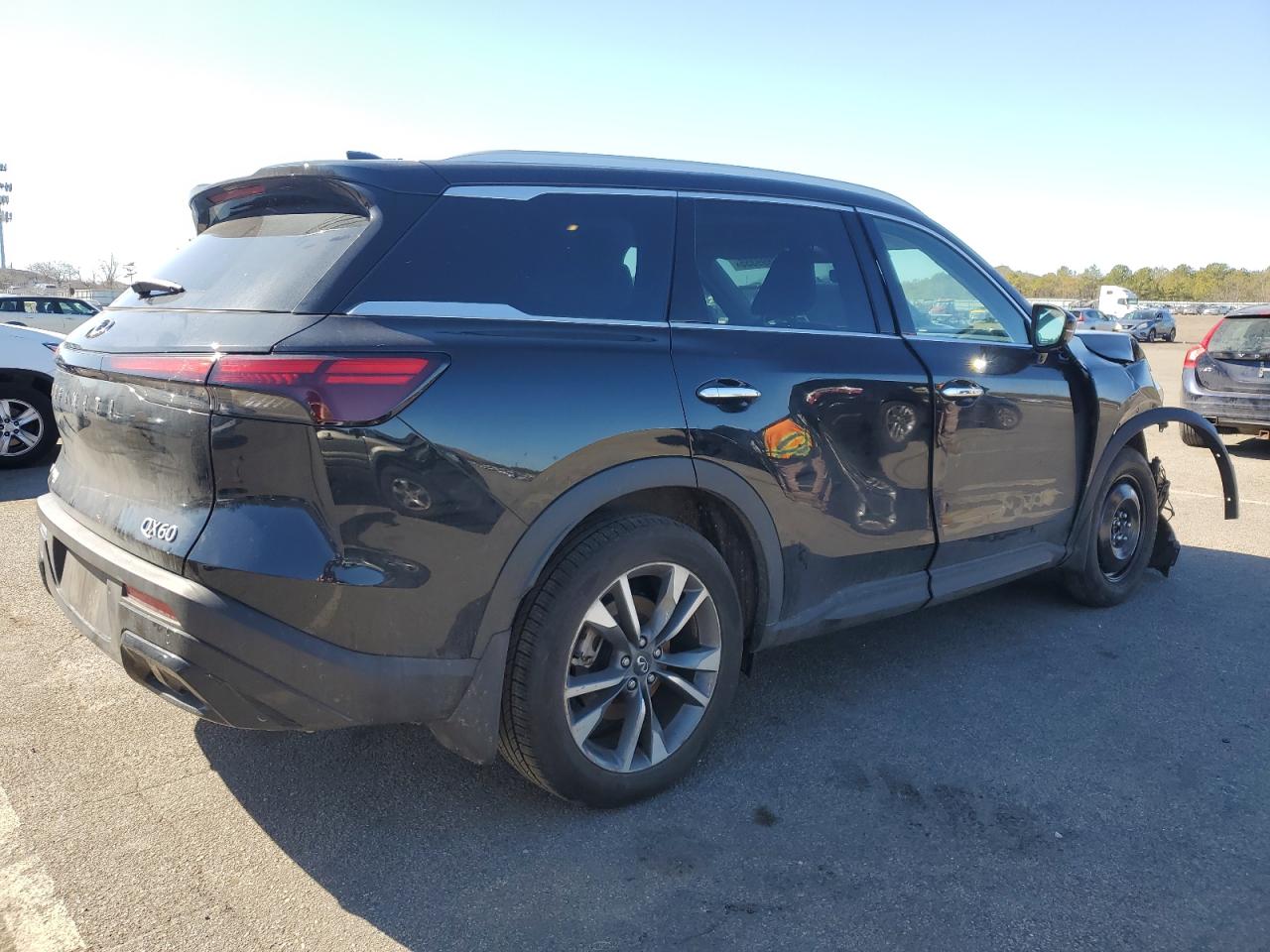 2025 Infiniti QX60 VIN 5N1AL1FS0SC336139 Copart auction photo, front end / side damage thumbnail 3
