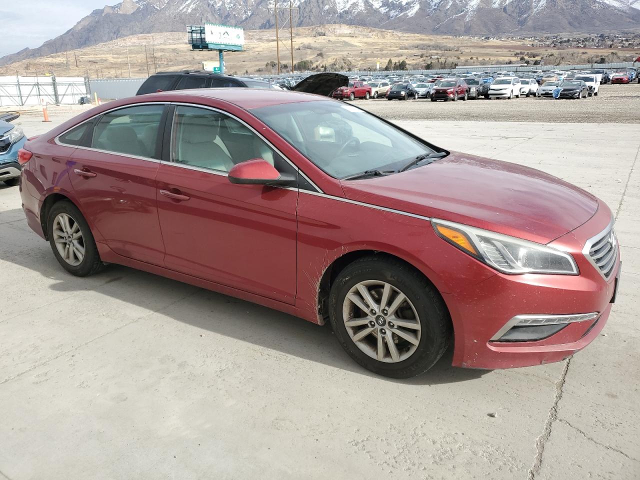 2015 Hyundai Sonata VIN 5NPE24AF6FH007279 Copart auction photo, mechanical damage thumbnail 4