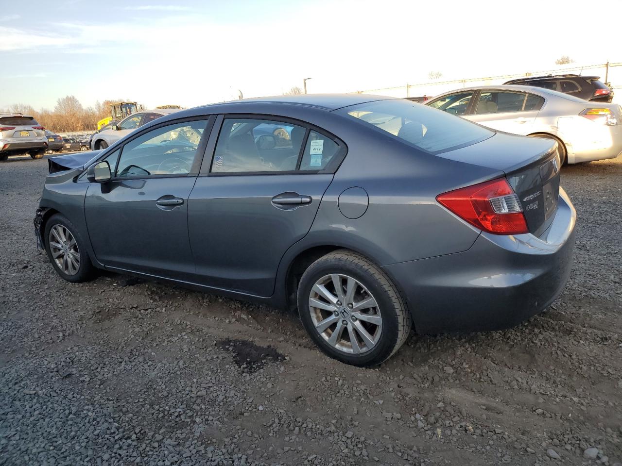 2012 Honda Civic VIN 19XFB2F81CE318380 Copart auction photo, front end / side damage thumbnail 2