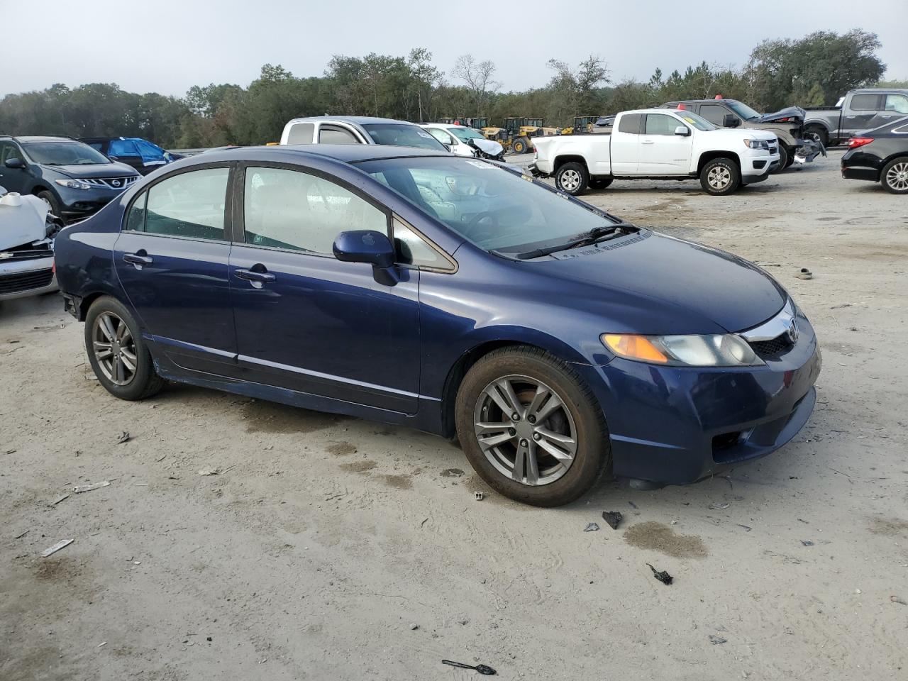 2010 Honda Civic VIN 19XFA1F53AE086168 Copart auction photo, rear end damage thumbnail 4