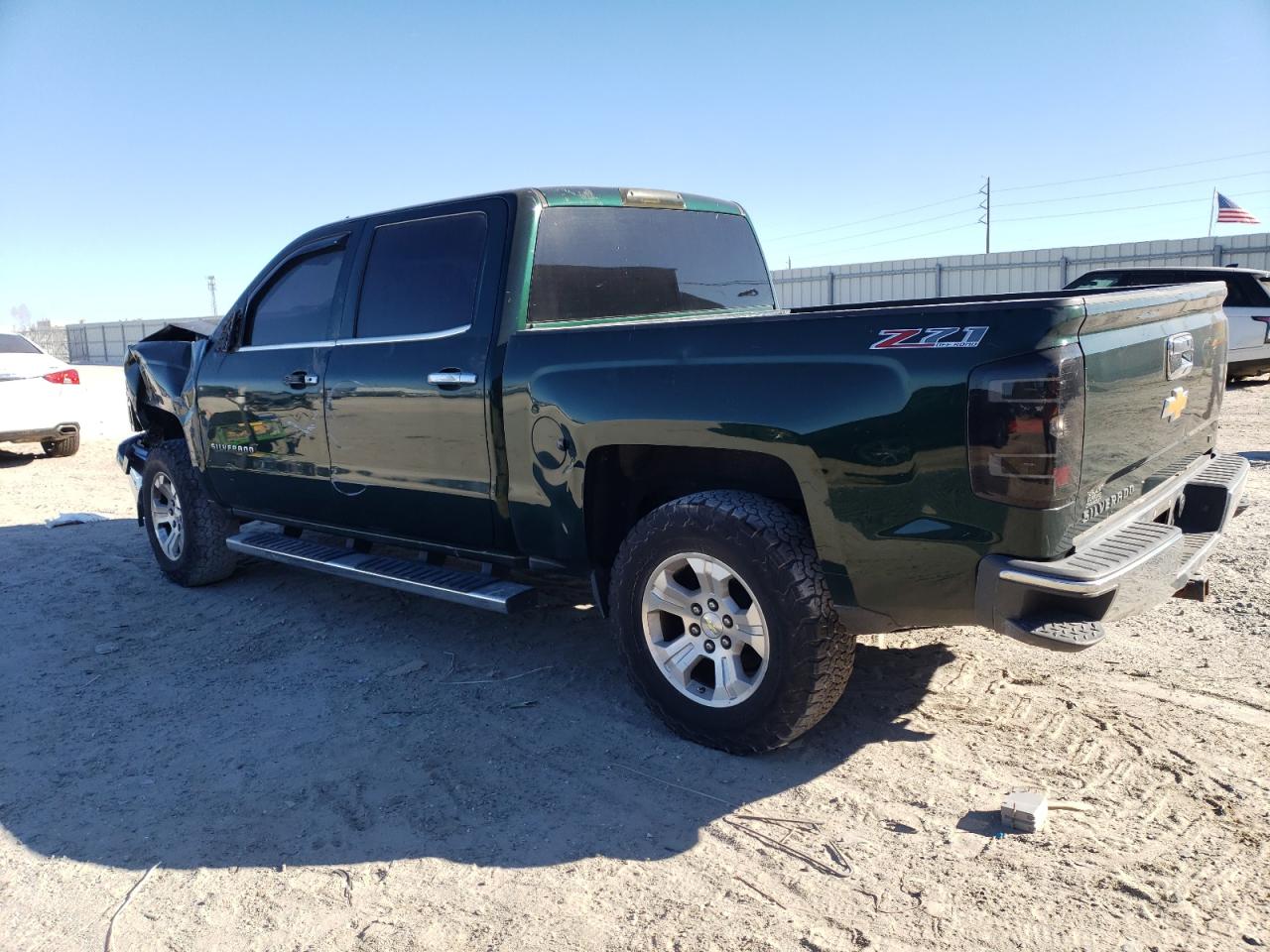 2014 Chevrolet Silverado VIN 3GCUKREC7EG462190 Copart auction photo, front end / side damage thumbnail 2
