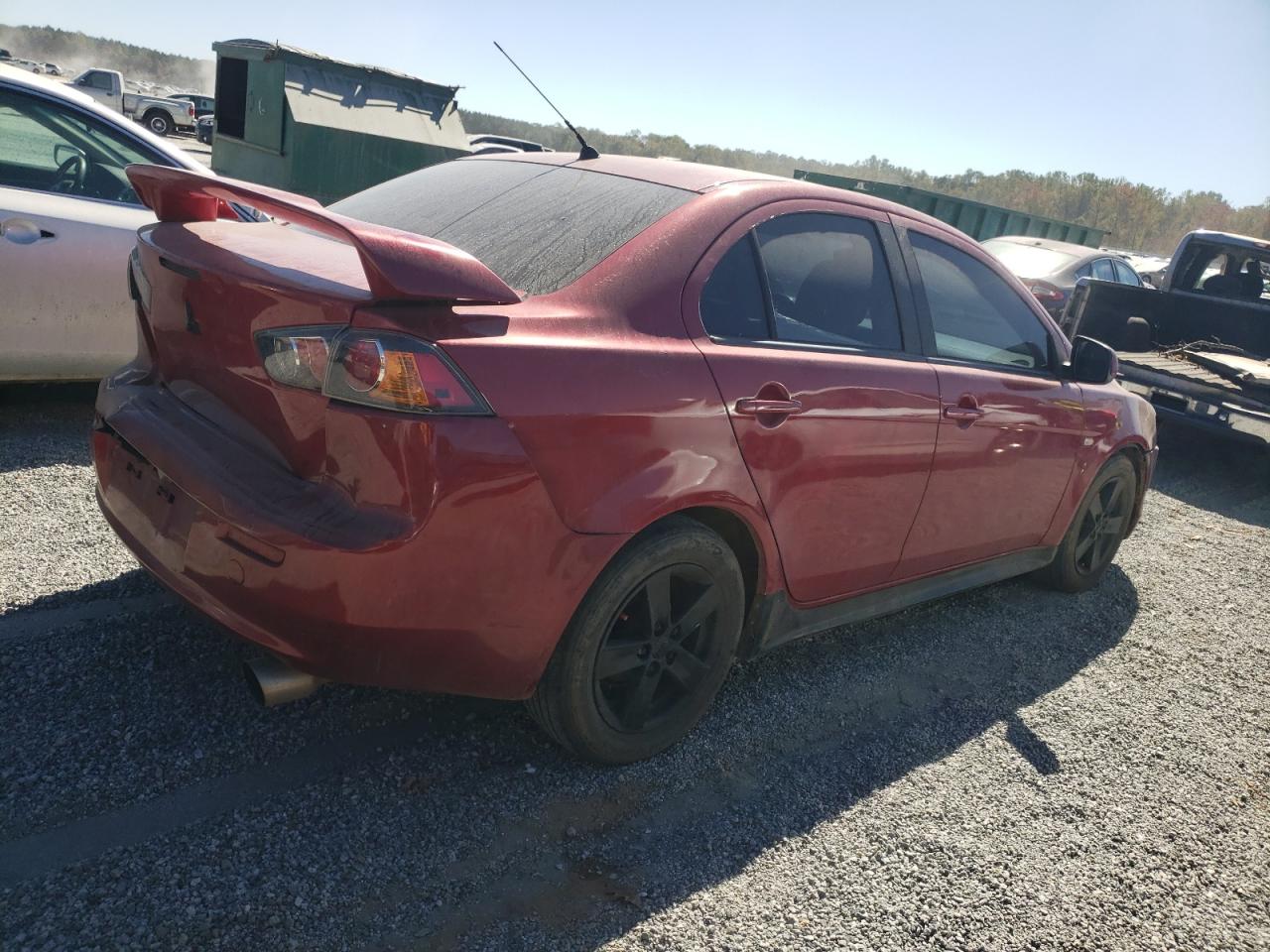 2008 Mitsubishi Lancer VIN JA3AU26U18U007783 Copart auction photo, rear end / front end damage thumbnail 3