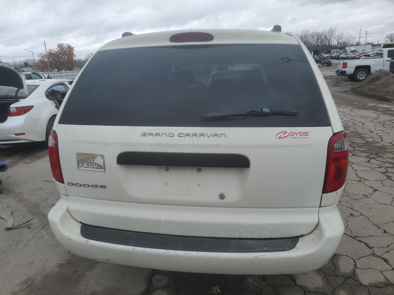 2005 Dodge Caravan VIN 1D4GP24R45B299022 Copart auction photo, front end / side damage thumbnail 6
