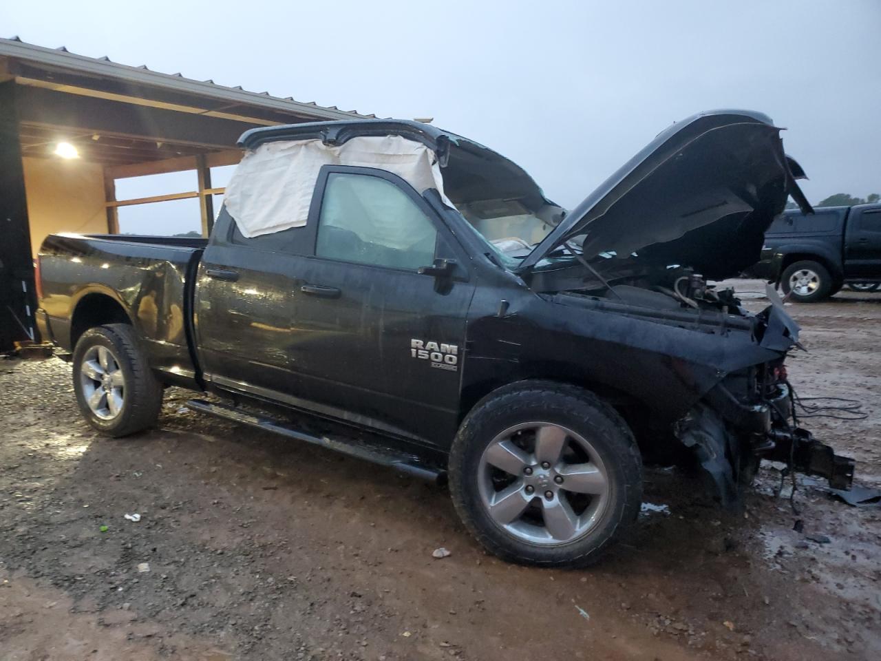 2019 RAM 1500 VIN 1C6RR7FG7KS608008 Copart auction photo, rollover damage thumbnail 4