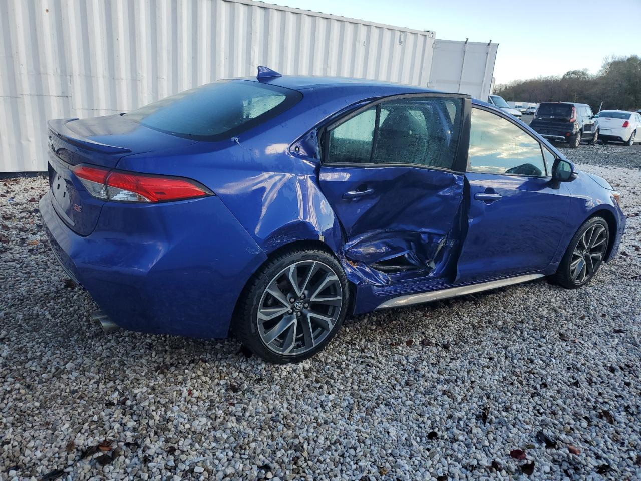 2020 Toyota Corolla VIN 5YFS4RCE5LP052971 Copart auction photo, side damage thumbnail 3