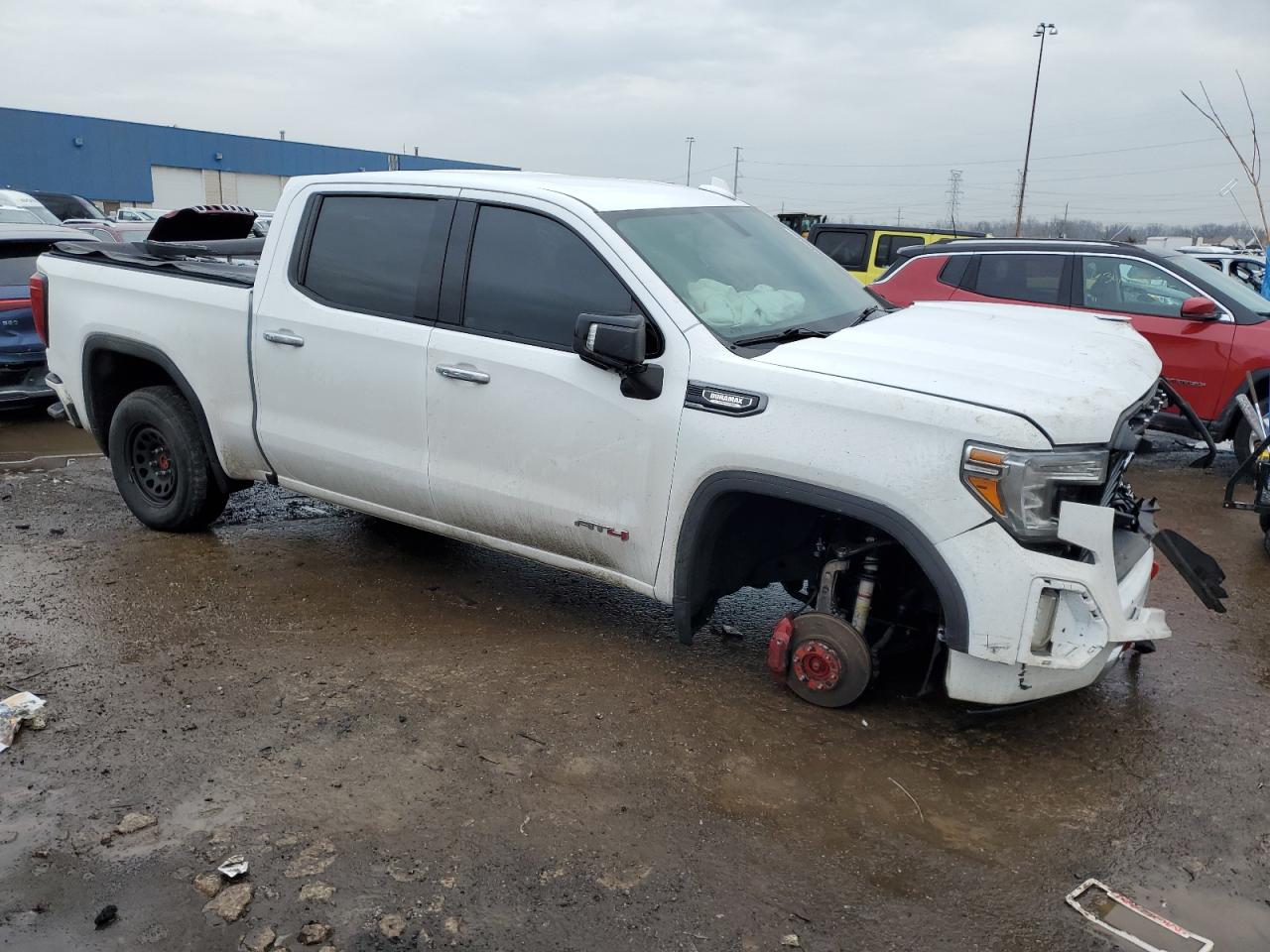 2021 GMC Sierra VIN 3GTU9EET0MG445931 Copart auction photo, front end damage thumbnail 4